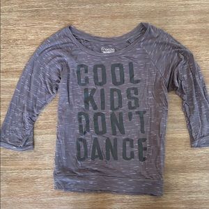 Juniors casual 3/4 sleeve top